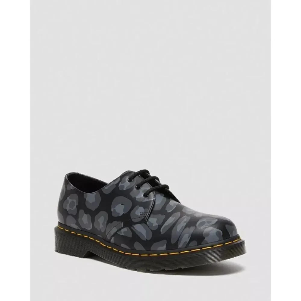 Dr. Martens 1461‎ Skull Print Shoes Unisex 6M/7W Black Grey NWOT'S Graphic